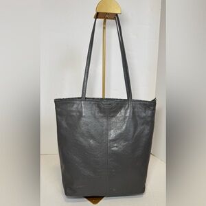 Latico grey glazed leather tote/purse